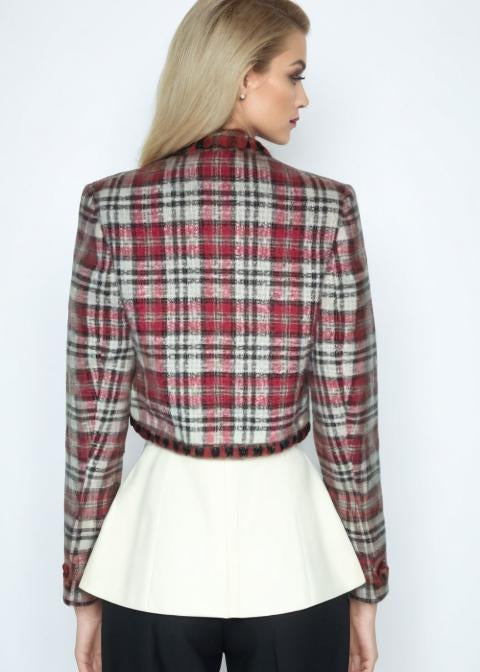 Vintage 80s Blazer Tweed Red