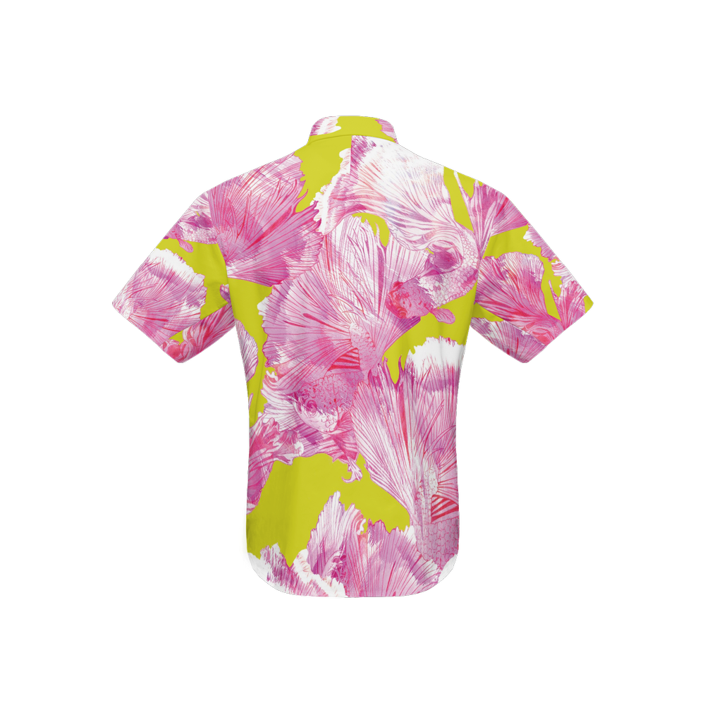 Retro Short Sleeve Pattern Shirt