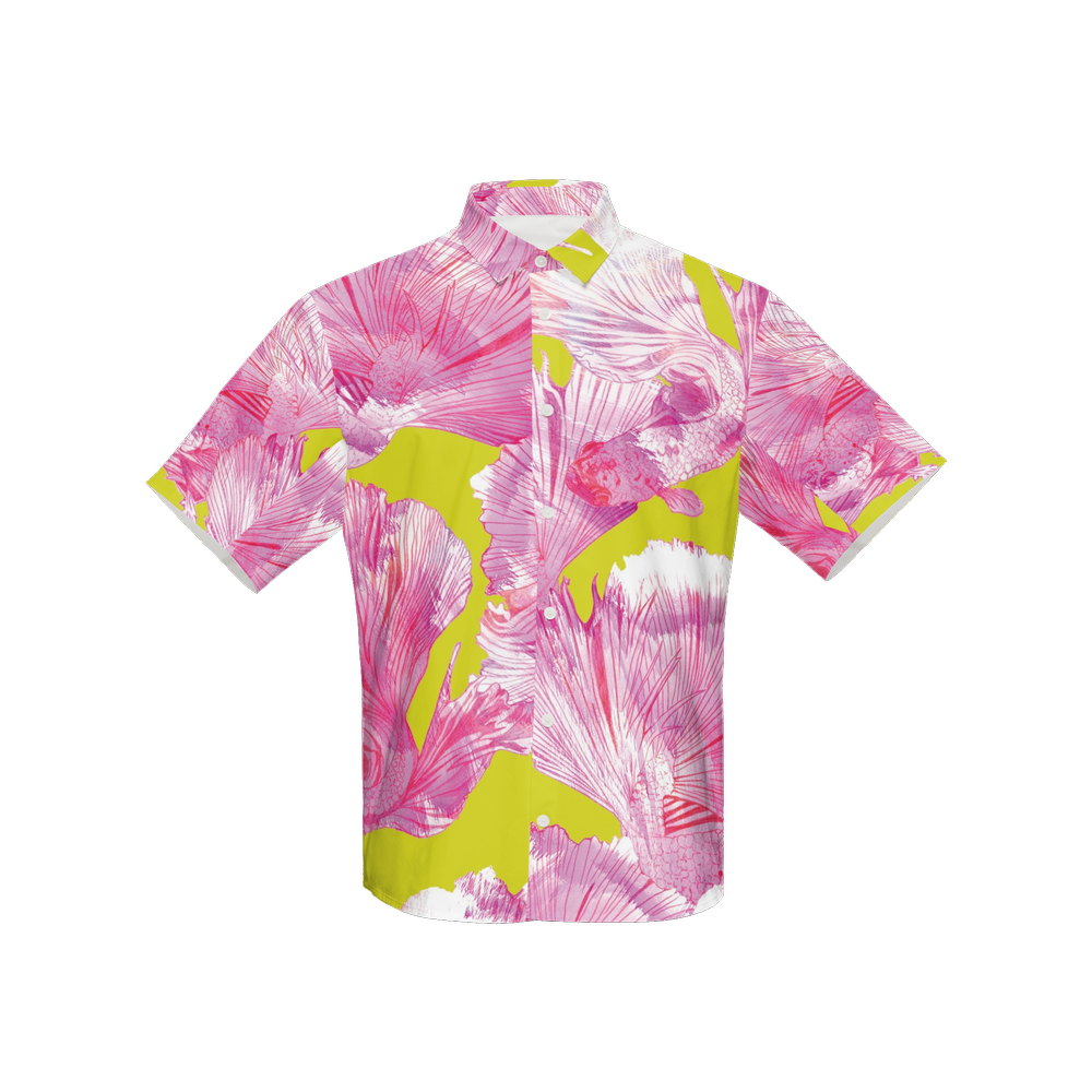 Retro Short Sleeve Pattern Shirt