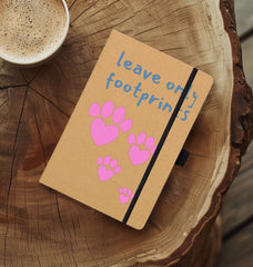 Kraft Notebook Leave Only Footprints