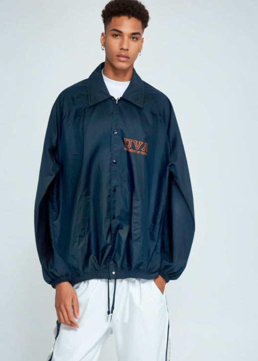 Vintage Collegiate UVA College Windbreaker Jacket