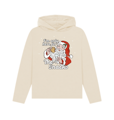 Father Christmas Graphic Relaxed Hoodie Oat