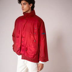 Vintage 80s Fila Magic Line Coat Red