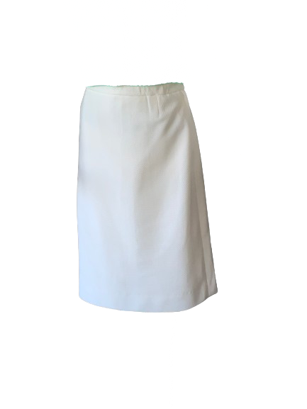 Pin Up 50s Vintage Rockabilly Straight Skirt White