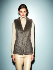 Vintage Faux Fur Vest Gilet