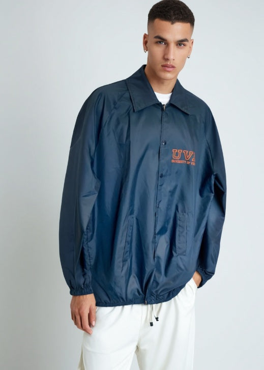 Vintage Collegiate UVA College Windbreaker Jacket