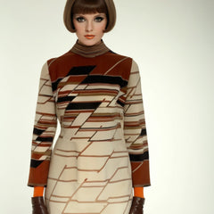 Scooter Mod 60s Turtleneck Dress Striped