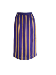 Vintage 80s Chiffon Skirt Purple Striped