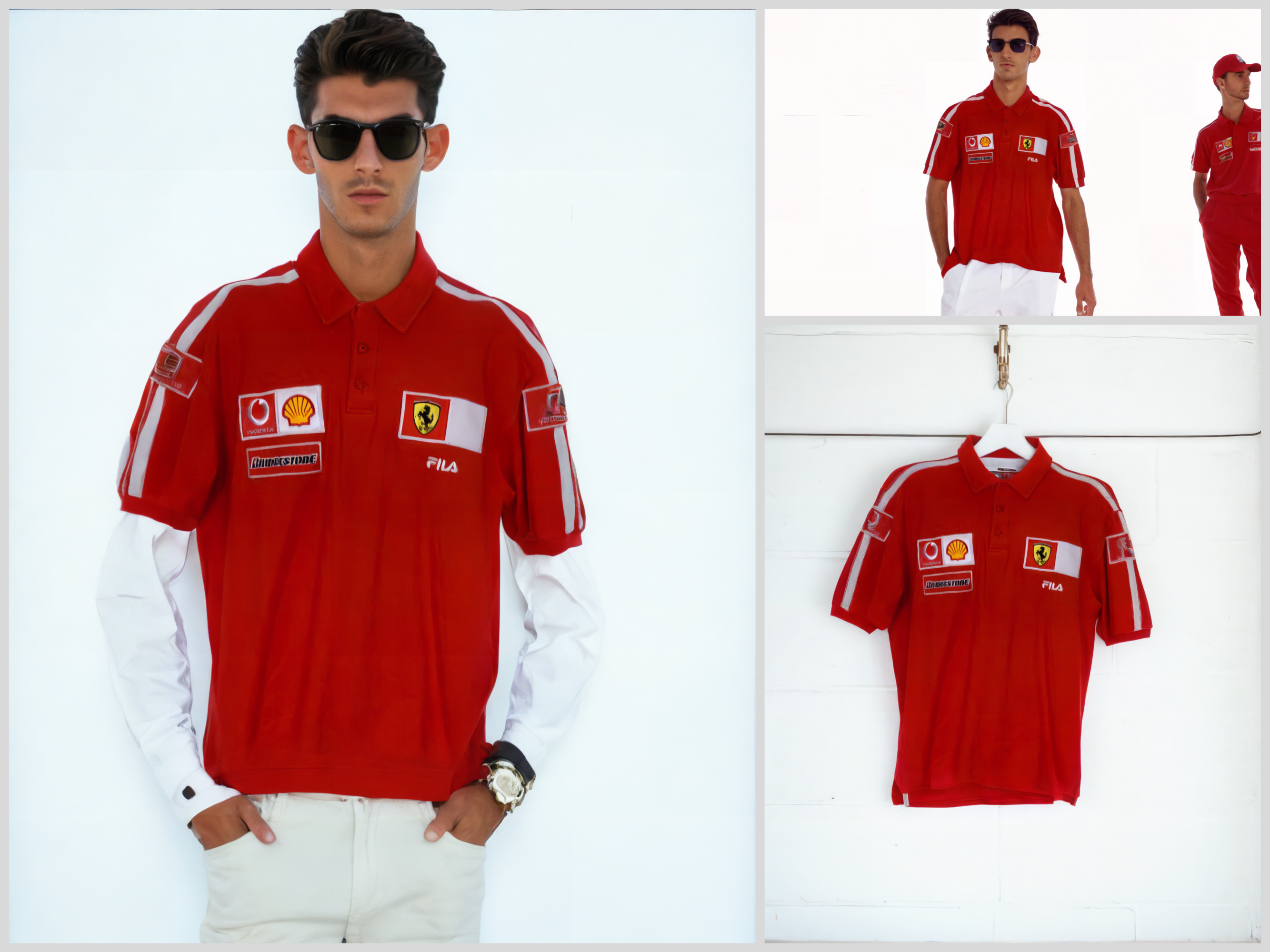 Y2K Vintage F1 Ferrari Polo Shirt