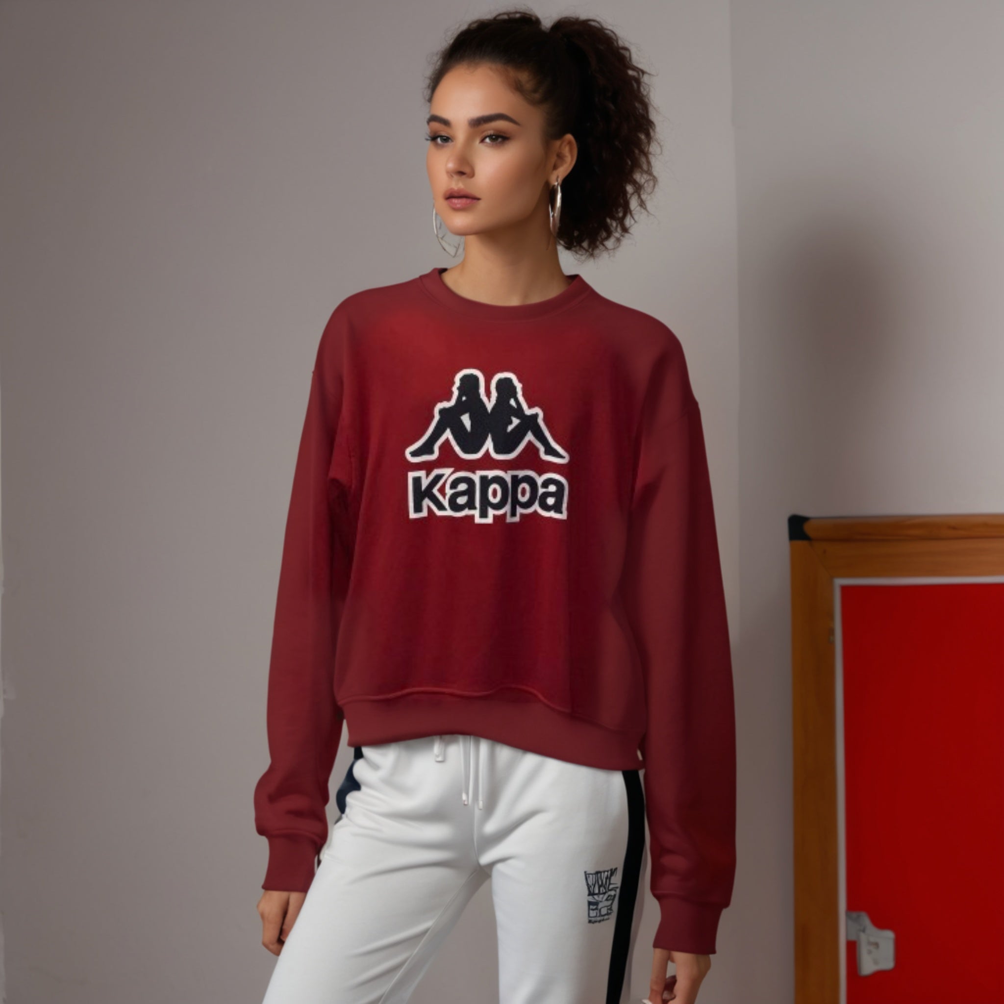 80s Kappa Vintage Sweatshirt Red