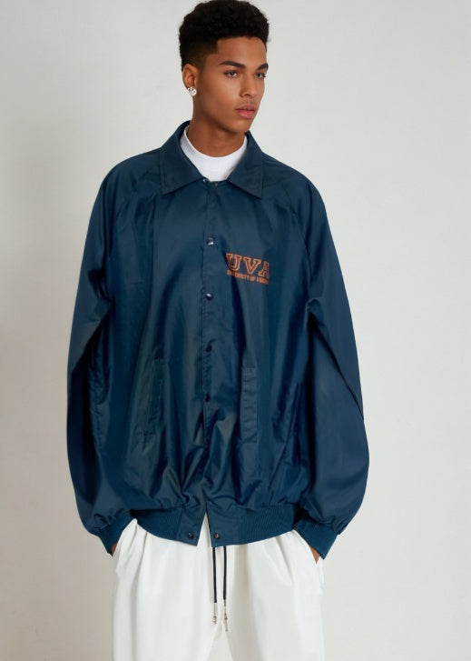 Vintage Collegiate UVA College Windbreaker Jacket