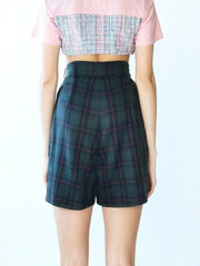 Vintage 80s Bermuda Shorts Plaid