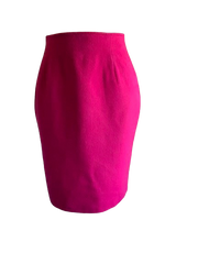 Vintage 70s Pencil Skirt Hot Pink