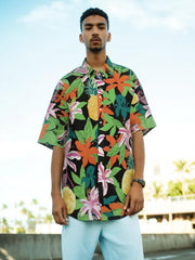 Retro Unisex Hawaiian Short Sleeve Shirt