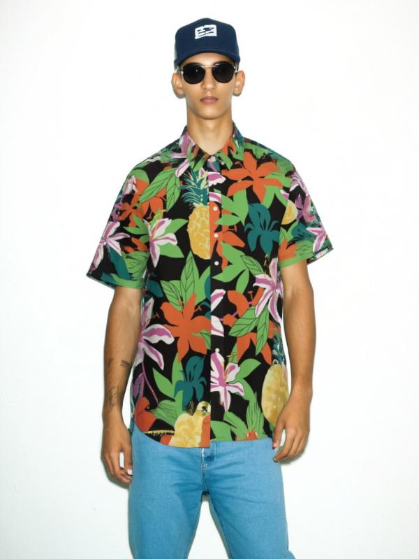 Retro Unisex Hawaiian Short Sleeve Shirt