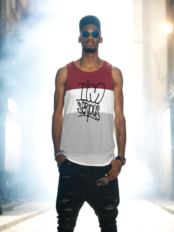 Mens Graphic Tank Top Vest