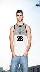 Mens Graphic USA Tank Top Vest