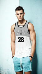 Mens Graphic USA Tank Top Vest