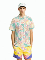 Men Hawaiian Slim Fit Polo Shirt