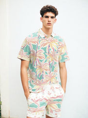 Men Hawaiian Slim Fit Polo Shirt