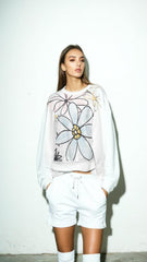 Floral Crewneck Relaxed Sweatshirt