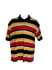 90s Fila Striped Polo Shirt