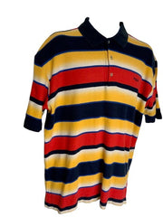 90s Fila Striped Polo Shirt