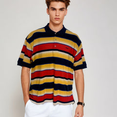 90s Fila Striped Polo Shirt