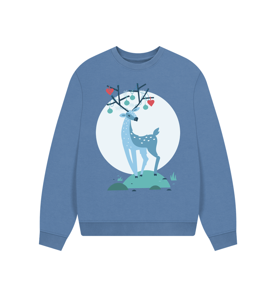 Christmas Reindeer Crewneck Sweatshirt Solent