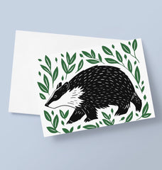 Badger Greetings Card