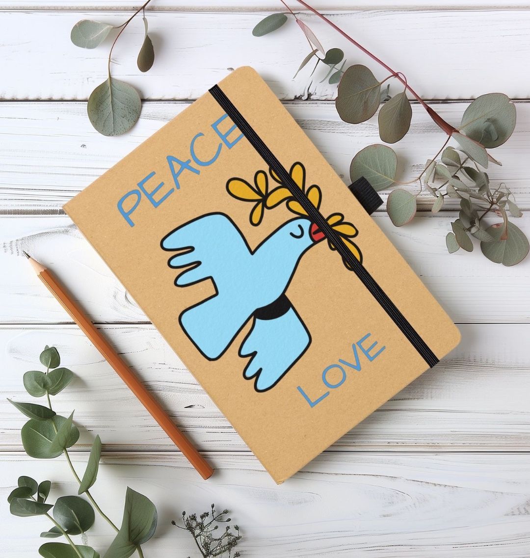 Peace Love Kraft Notebook