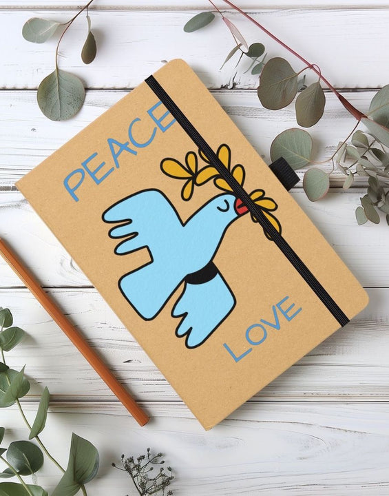 Peace Love Kraft Notebook