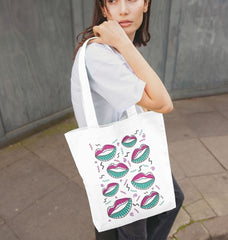 80s Retro Organic Cotton Tote Bag