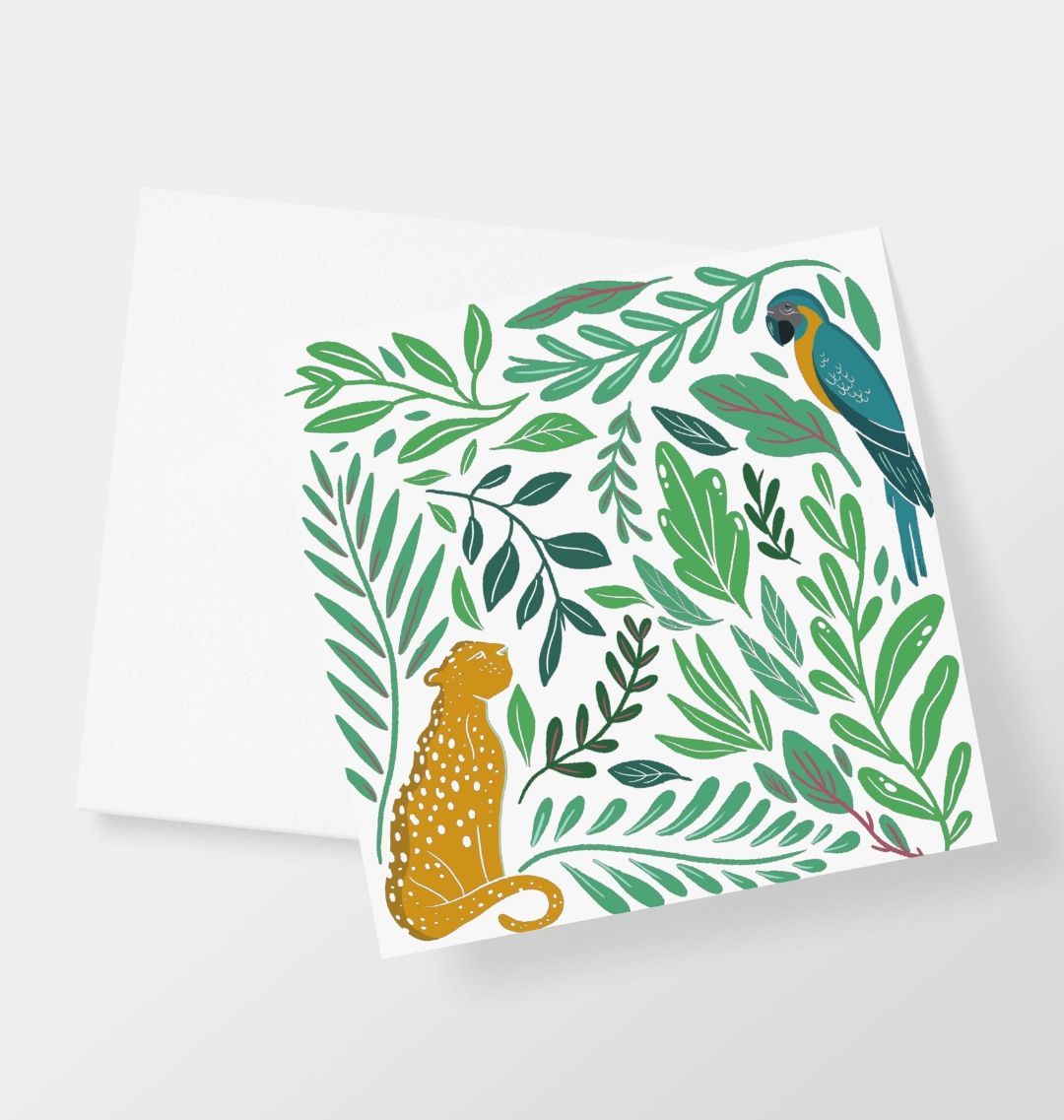 The Tropical Jungle Greetings Card