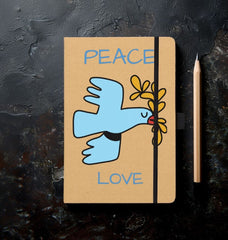 Peace Love Kraft Notebook