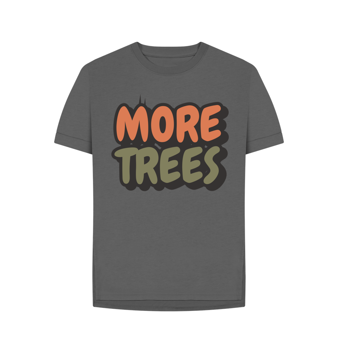 Environmental Graphic T Shirt Organic Cotton Slate Grey