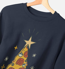 Christmas Sweatshirt Crewneck Graphic Pizza Everyday