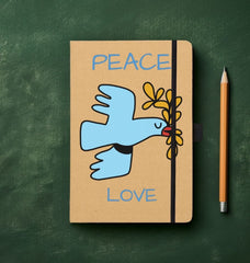 Peace Love Kraft Notebook