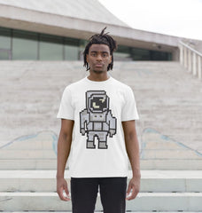 Retro Space Astronaut Graphic Organic Cotton T-Shirt