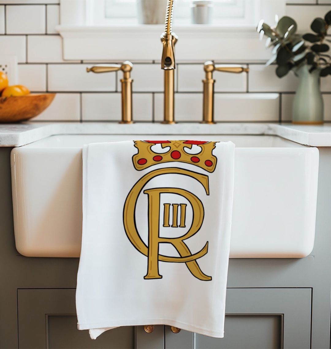 King Charles Royal Organic Cotton Tea Towel