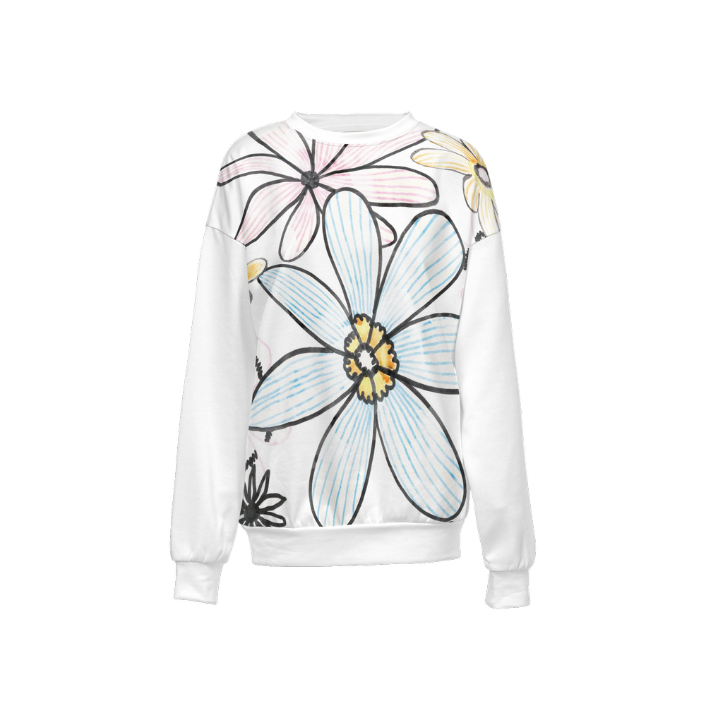 Floral Crewneck Relaxed Sweatshirt