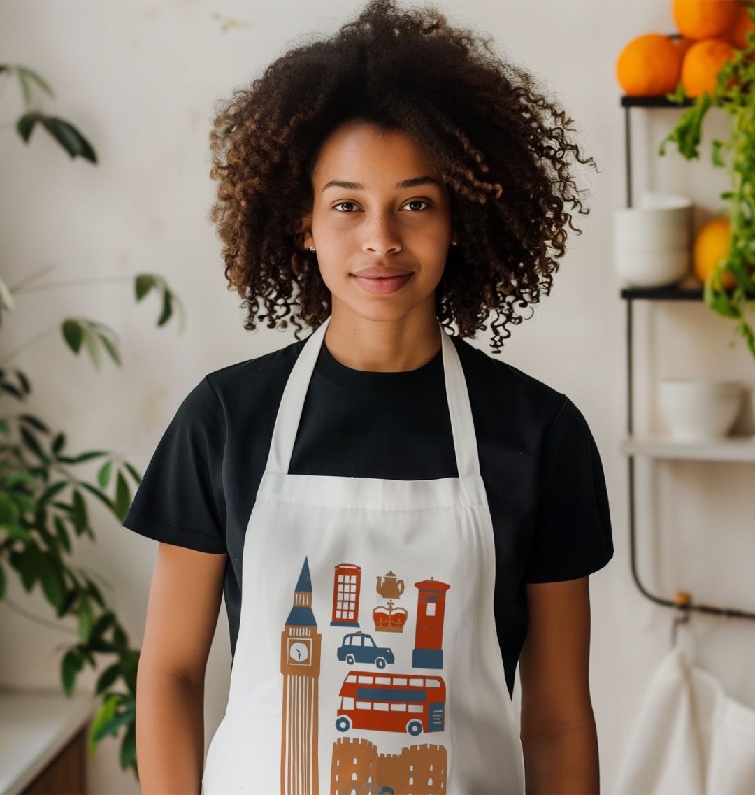 London Kitchen Apron Organic Cotton