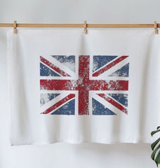 Union Jack Printed Tea Towel Organic Cotton