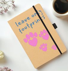 Kraft Notebook Leave Only Footprints