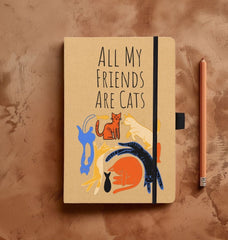 Kraft Notebook Graphic All My Friends Are Cats