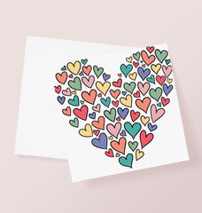 Hearts Full Of Love Greetings Card