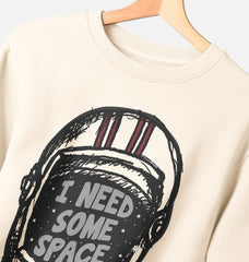 Streetwear Crewneck Graphic Sweatshirt I Need Some Space