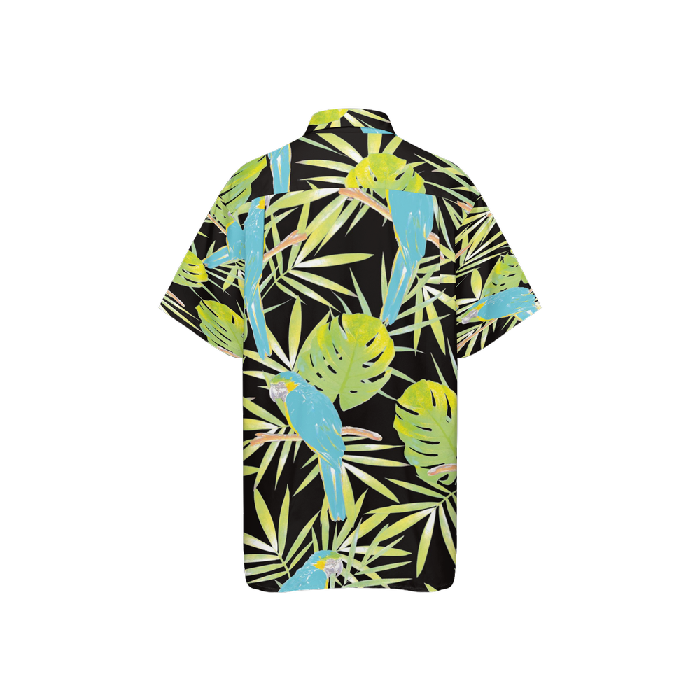 Unisex Retro Hawaiian Green Short Sleeve Shirt