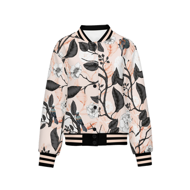 Veste bomber fleurie