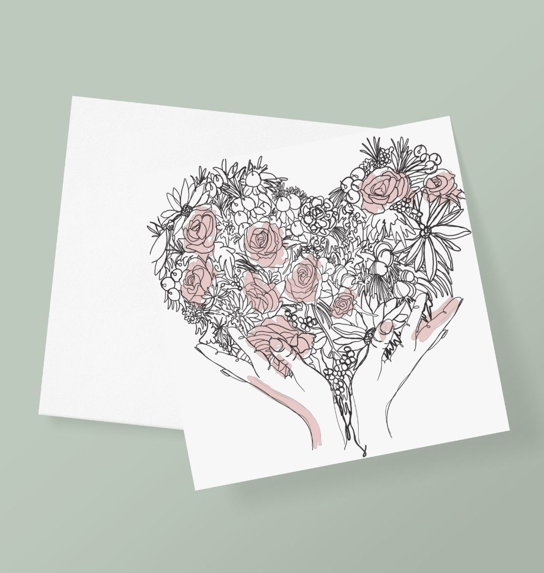 Hand On Heart Greetings Card